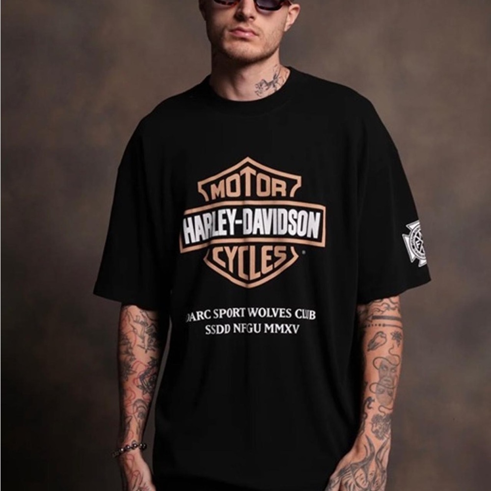 NWT Darc Sport OUR CLUBS "PREMIUM" OVERSIZED TEE IN BLACK LARGE